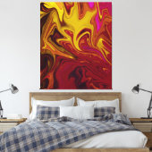 Farbenfrohe moderne Abstrakte Kunst | Leinwand von (Insitu (Schlafzimmer))