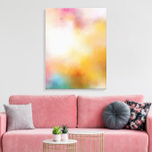 Farbenfrohe moderne Abstrakte Kunst Leinwanddruck (Insitu (Wohnzimmer))