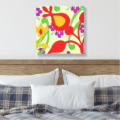 Farbenfrohe moderne Abstrakte Kunst Leinwanddruck (Insitu (Schlafzimmer))