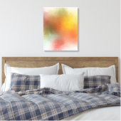 Farbenfrohe Moderne Abstrakte Kunst Rotes Gelb Leinwanddruck (Insitu (Schlafzimmer))