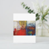 Farbenfrohe moderne Abstrakte Kunstwerke Postkarte (Stehend Vorderseite)