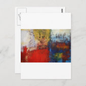 Farbenfrohe moderne Abstrakte Kunstwerke Postkarte (Vorne/Hinten)