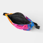 Farbenfrohe moderne Abstrakte Malerei mit Multipri Bauchtasche (Offen)