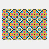 Farbenfrohe moderne Abstrakte Mosaikmuster Geschenkpapier Set (Vorderseite 2)