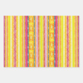 Farbenfrohe moderne Abstrakte Muster Geschenkpapier Set (Vorderseite)