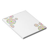 Farbenfrohe moderne abstrakte Sonnenblumen Notizblock (angewinkelt)