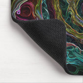 Farbenfrohe moderne Abstrakte Spirale Mousepad (Ecke)