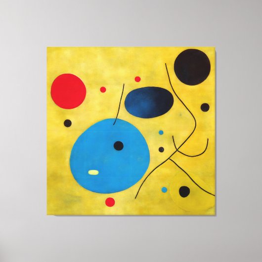 Farbenfrohe, moderne Abstrakte Tänze und Spektakel Leinwanddruck (Vorderseite)