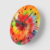 Farbenfrohe moderne Abstrakte Wandleuchten Runde Wanduhr (Winkel)