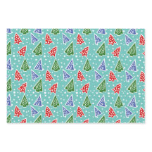 Farbenfrohe, moderne abstrakte Weihnachtsbäume