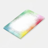 Farbenfrohe moderne Berufliche Elegant-Vorlage Post-it Klebezettel (angewinkelt)