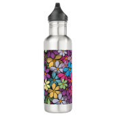 Farbenfrohe moderne Blume Edelstahlflasche (Rechts)
