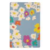 Farbenfrohe moderne Blume Personalisiert Mini Klemmbrett (Rückseite)