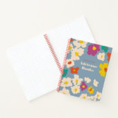 Farbenfrohe moderne Blume Personalisiert Notizblock (Innenseite)