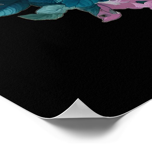 Farbenfrohe, moderne, blumengeschenkte Christliche Poster (Ecke)