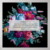 Farbenfrohe, moderne, blumengeschenkte Christliche Poster (Vorne)