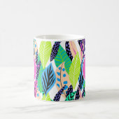 Farbenfrohe moderne botanische Monographie Kaffeetasse (Mittel)