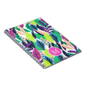 Farbenfrohe moderne botanische Monographie Notizblock (Rechte Seite)