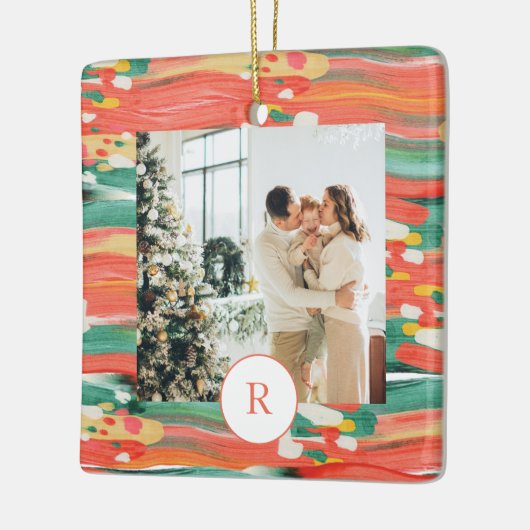 Farbenfrohe, moderne Brush | FOTO | Ursprünglich Keramikornament (Links)