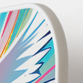 Farbenfrohe, moderne Christliche Paddel Pickleball Schläger (Linke Seite)