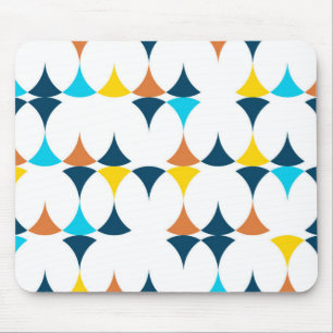 Farbenfrohe, moderne, coole, trendige geometrische mousepad
