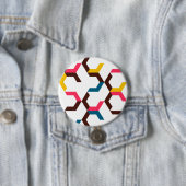 Farbenfrohe, moderne, coole Zickzack Formen Button (Beispiel)