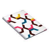 Farbenfrohe, moderne, coole Zickzack Formen Notizblock (Rechte Seite)