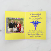 Farbenfrohe moderne Dankeschön-Karte für medizinis Dankeskarte (Innenseite)