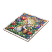 Farbenfrohe, moderne Dekoration aus Glaskaninchen Fliese (Seite)