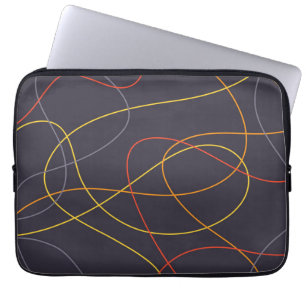 Farbenfrohe, moderne, einfache, trendige und kurvi laptopschutzhülle