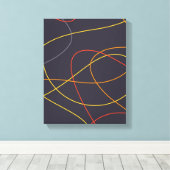 Farbenfrohe, moderne, einfache, trendige und kurvi leinwanddruck (Insitu (Holzboden))