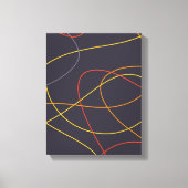 Farbenfrohe, moderne, einfache, trendige und kurvi leinwanddruck (Vorderseite)