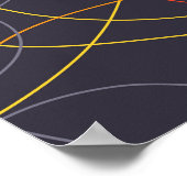Farbenfrohe, moderne, einfache, trendige und kurvi poster (Ecke)