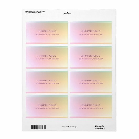 Farbenfrohe moderne Elegante einfache Vorlage Tren (Vorne)