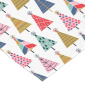 Farbenfrohe Moderne Ferienwohnung Muster Trees Kurzer Tischläufer (Ecke)