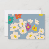 Farbenfrohe, moderne, florale Persönliche Geschich Dankeskarte (Rückseite)