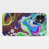 Farbenfrohe moderne Fluid Art Pour Malzzellen Case-Mate iPhone Hülle (Rückseite (Horizontal))