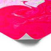 Farbenfrohe moderne Fluid Art Pour Malzzellen Poster (Ecke)