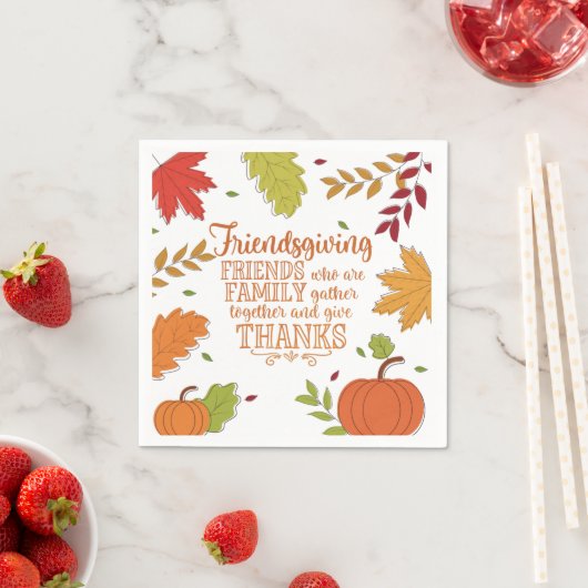 Farbenfrohe Moderne Freundschaft Neapel Serviette (Beispiel)