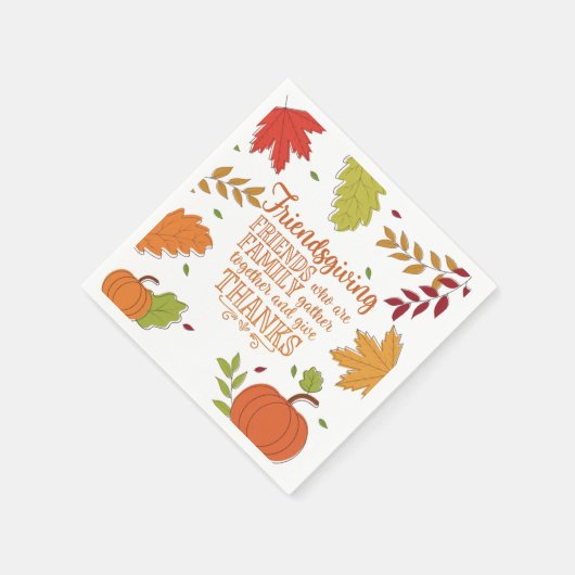 Farbenfrohe Moderne Freundschaft Neapel Serviette (Ecke)