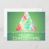 Farbenfrohe moderne frohe Weihnachten (Vorne/Hinten)