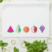 Farbenfrohe, moderne Früchte Geschirrtuch (Gefaltet)