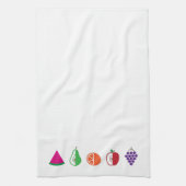 Farbenfrohe, moderne Früchte Geschirrtuch (Vertikal)