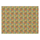 Farbenfrohe Moderne Funky Retro Polygon Mosaikmust Tischdecke (Vorderseite (Horizontal))
