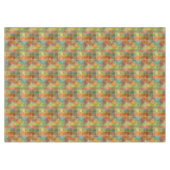 Farbenfrohe Moderne Funky Retro Polygon Mosaikmust Tischdecke (Vorderseite (Horizontal))
