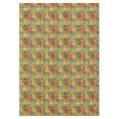 Farbenfrohe Moderne Funky Retro Polygon Mosaikmust Tischdecke (Vorderseite)
