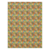 Farbenfrohe Moderne Funky Retro Polygon Mosaikmust Tischdecke (Vorderseite)