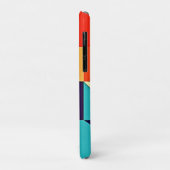 Farbenfrohe moderne Geometrie Case-Mate iPhone Hülle (Hinten/Links)