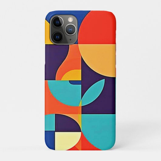 Farbenfrohe moderne Geometrie Case-Mate iPhone Hülle (Rückseite)