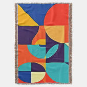 Farbenfrohe moderne Geometrie Decke (Vorderseite Vertikal)